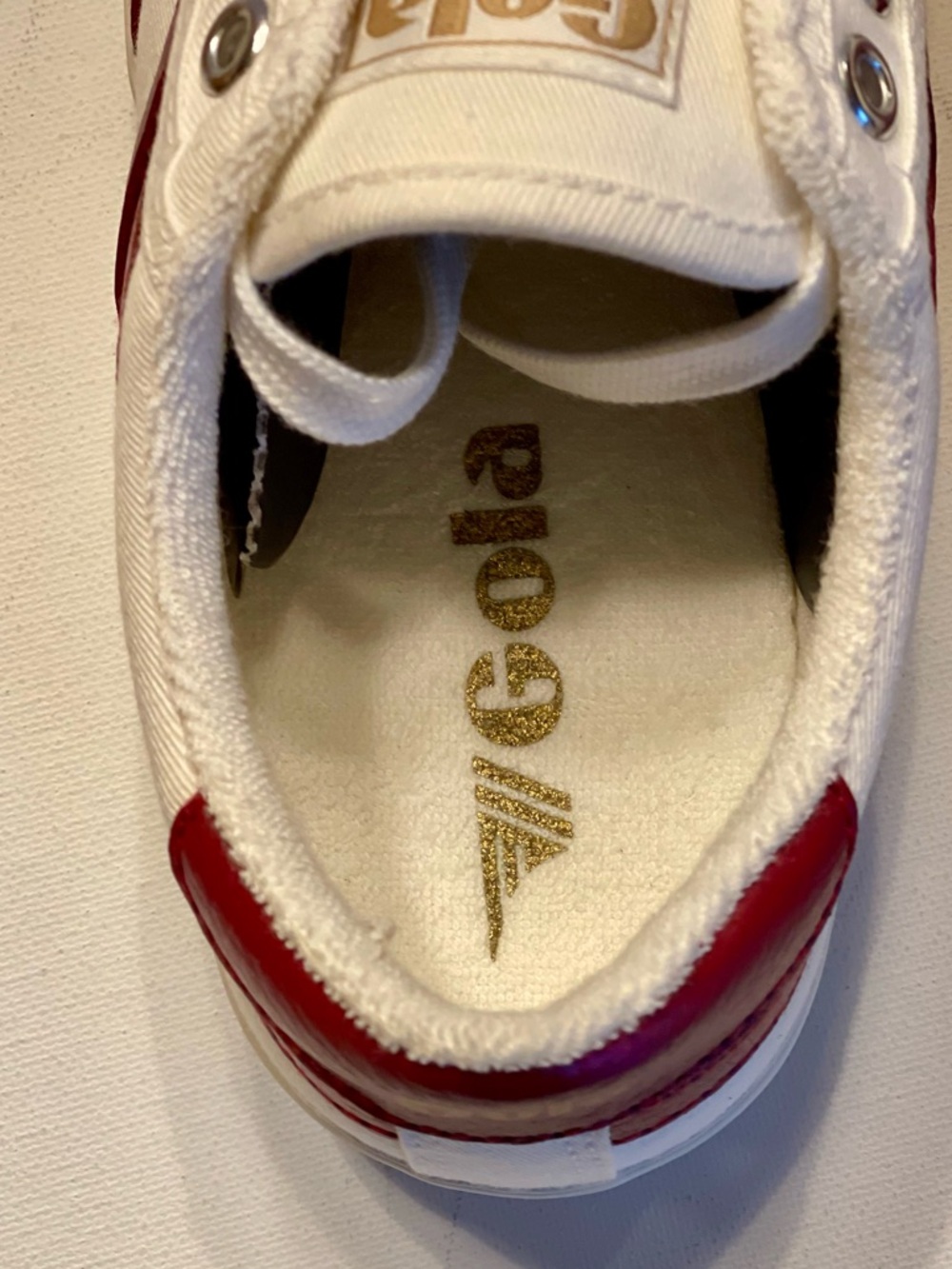 NIB GOLA VEGAN CLASSICS WOMENS TENNIS MARK COX SNEAKERS SIZE 5 - Picture 8 of 12
